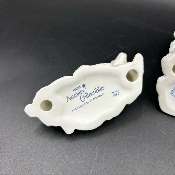 Avon Nativity Collectibles Lot 1983–1988 Camel Wise Man Sheep Porcelain - Picture 4 of 7